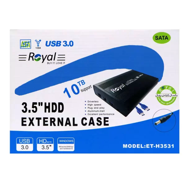 Royal ET H3531 sata 3.5 inch external case hard box-4